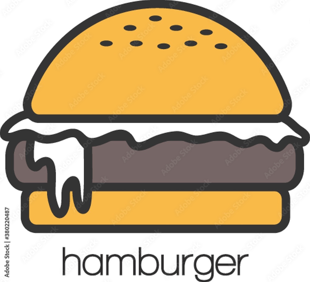 Hamburger icon illustration. Hamburger icon illustration.