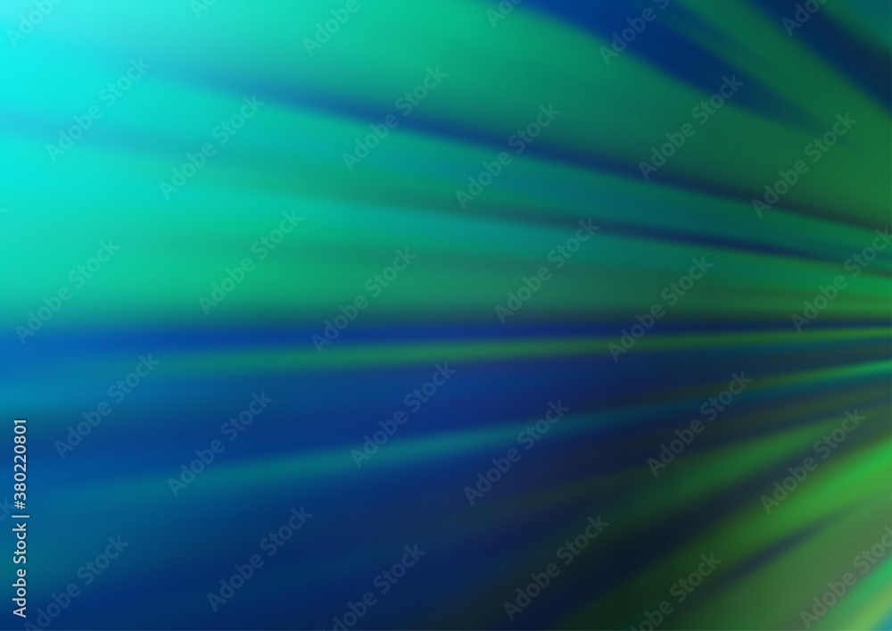 Dark Blue, Green vector modern bokeh pattern. Glitter abstract illustration with an elegant design. The template can be used for your brand book.