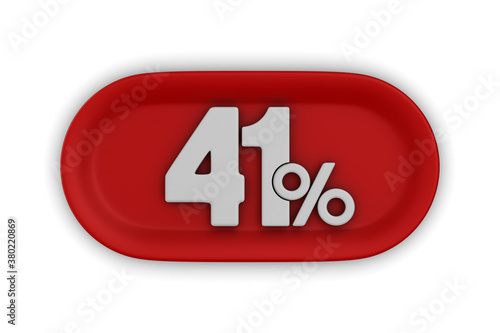 Button with fourty one perc...