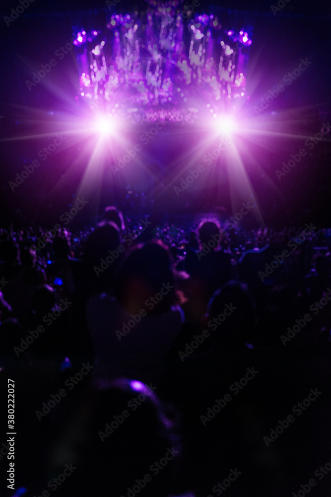 Crowded Stadium During Concert Crowded Stadium During Concert