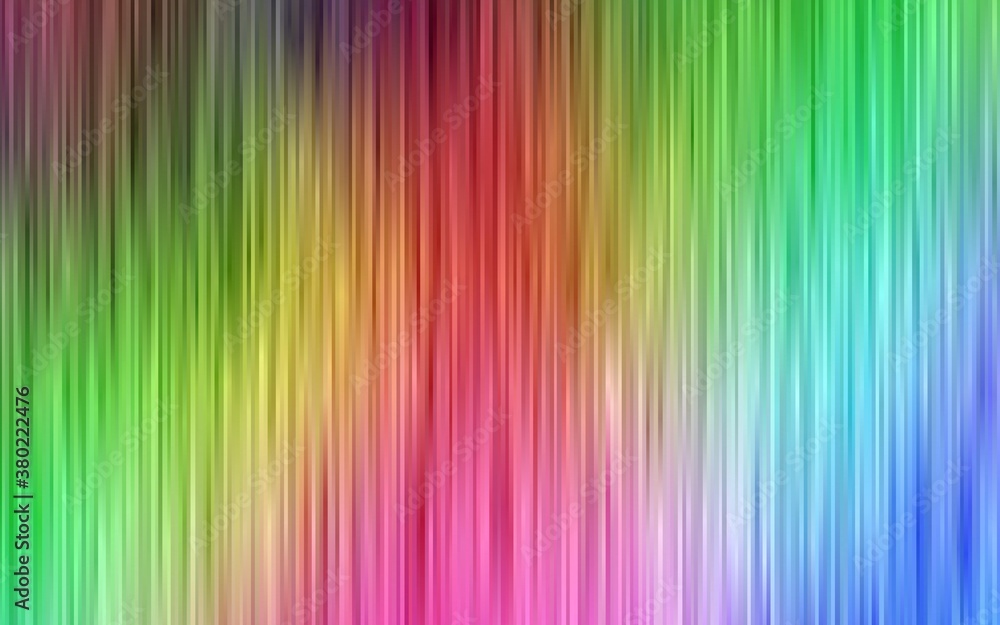 Light Multicolor, Rainbow vector template with repeated sticks. Modern geometrical abstract illustration with staves. Backdrop for TV commercials.