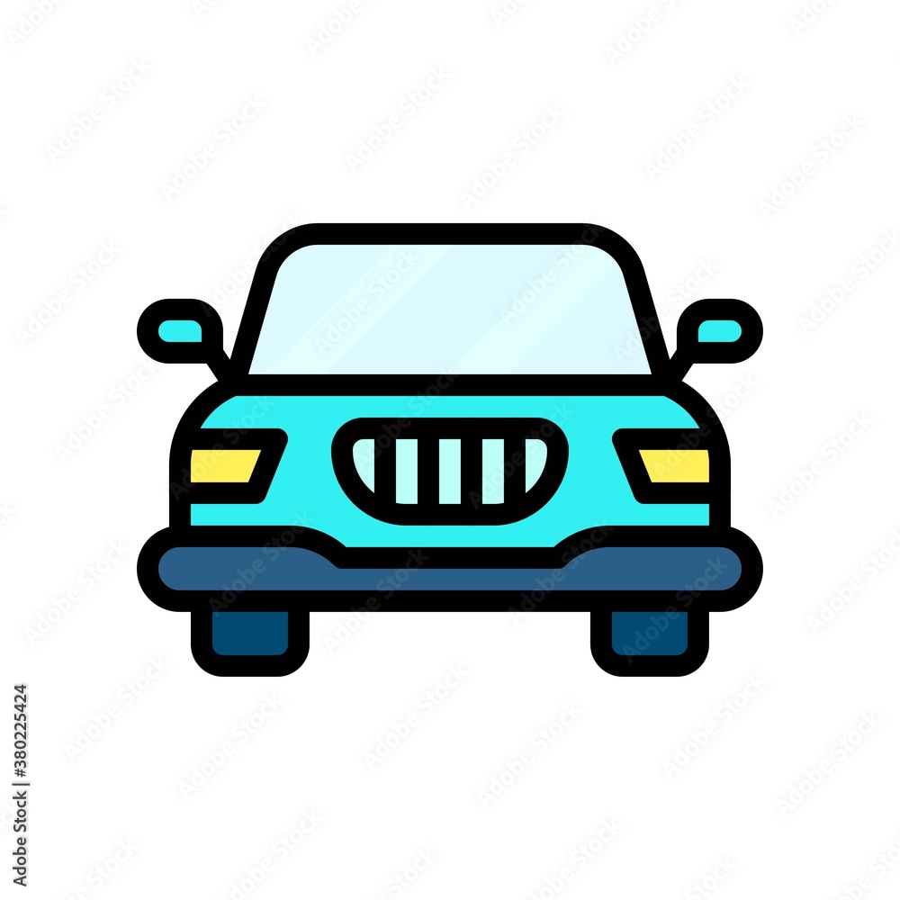 party icons related car with mirror and lights vector with editable stroke, party icons related car with mirror and lights vector with editable stroke,