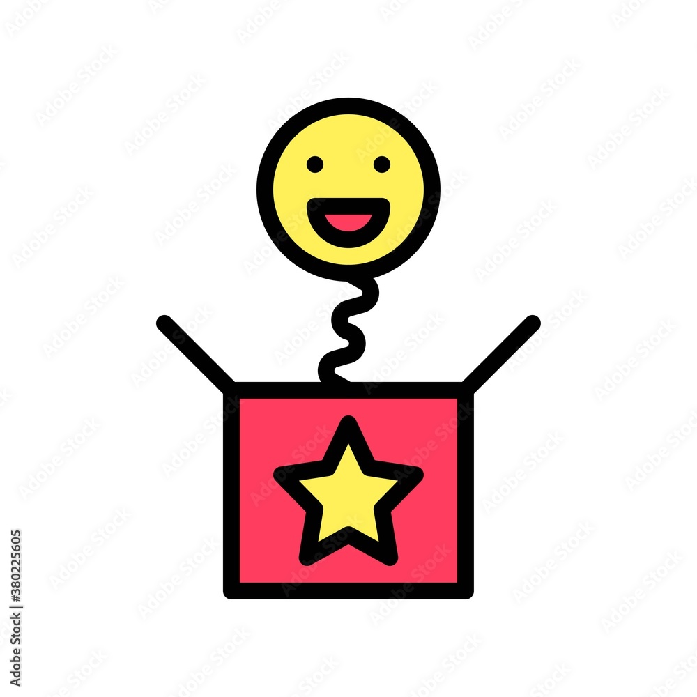 party icons related box with star and emoji for party or celebration vector with editable stroke, party icons related box with star and emoji for party or celebration vector with editable stroke,
