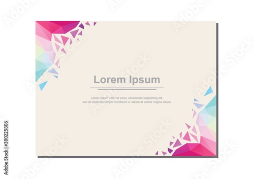 Abstract template design