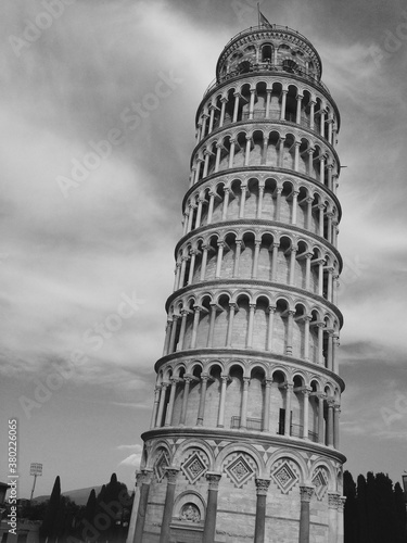 Travel and adventure views of the city of Pisa, Italy
