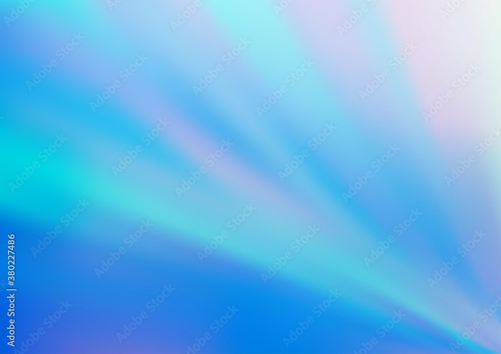 Light BLUE vector blurred and colored template. An elegant bright illustration with gradient. The blurred design can be used for your web site.