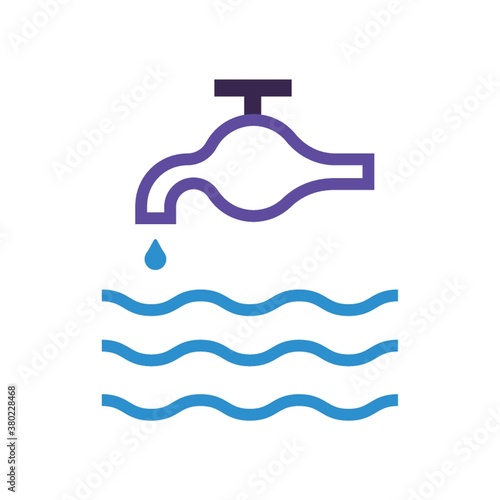 Water tap vector illustration isolated flat illustration graphic design