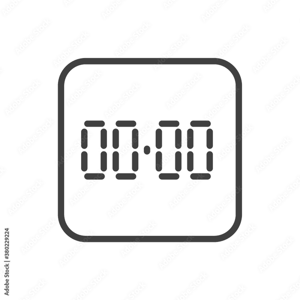 Digital clock icon Digital clock icon