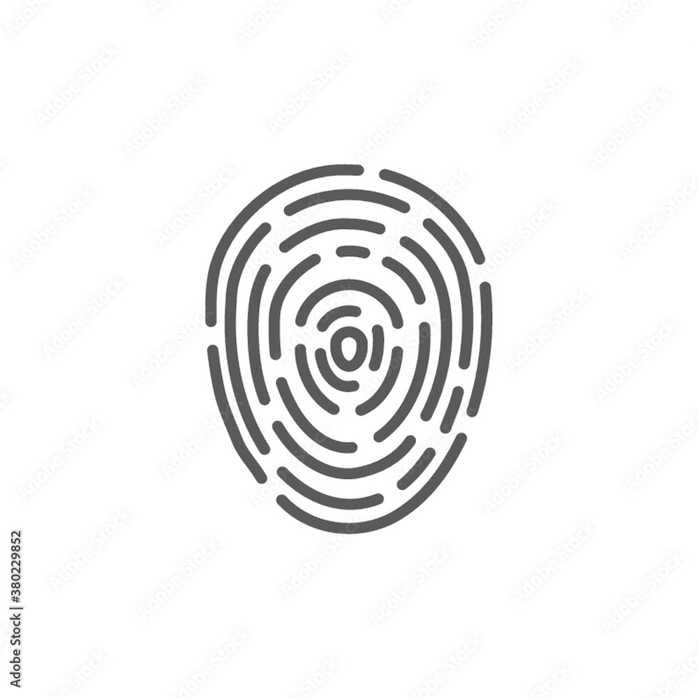 Thumb print, fingerprint. Vector illustration. Thumb print, fingerprint. Vector illustration.