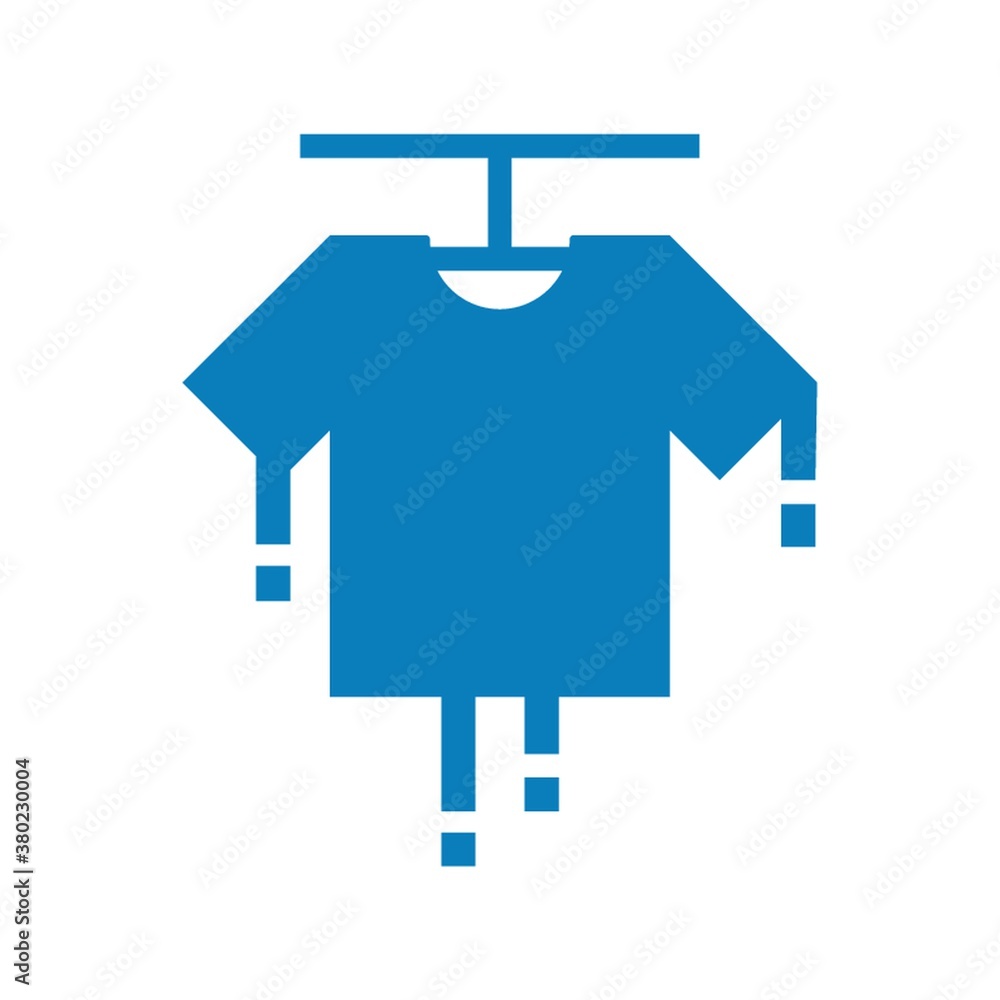 Drying clothes vector illustration Drying clothes vector illustration