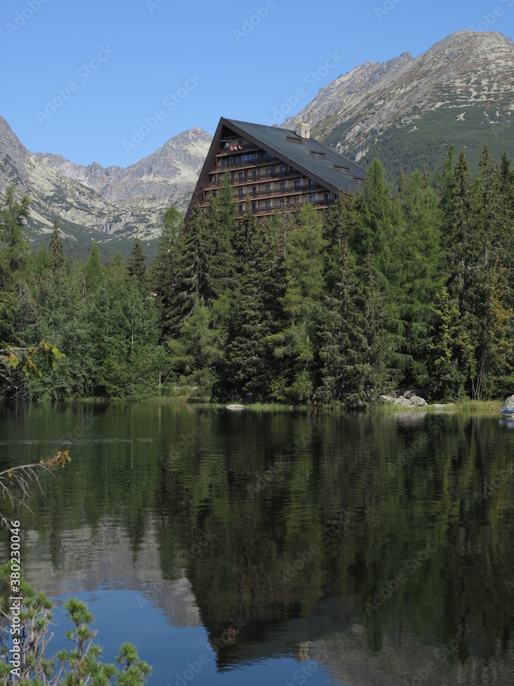 Fototapeta premium Strbske pleso mountain resort, Slovakia