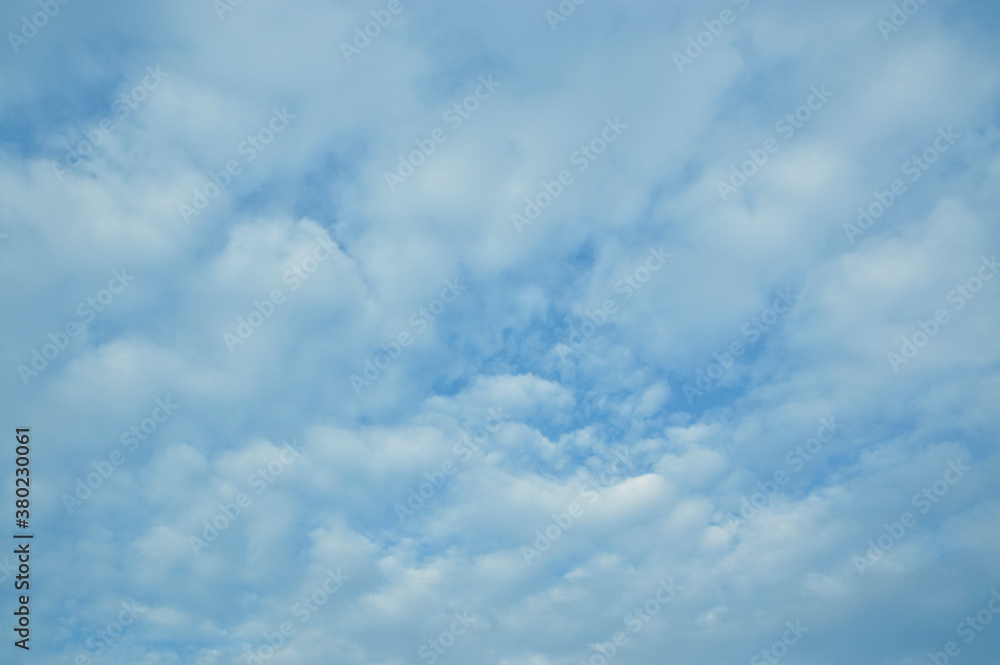 White cloud on blue sky, Summer background White cloud on blue sky, Summer background