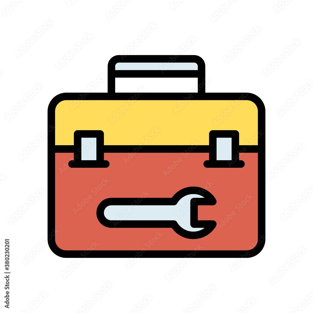 plumber icons related plumber tool box with wrench vector with editable stroke, plumber icons related plumber tool box with wrench vector with editable stroke,