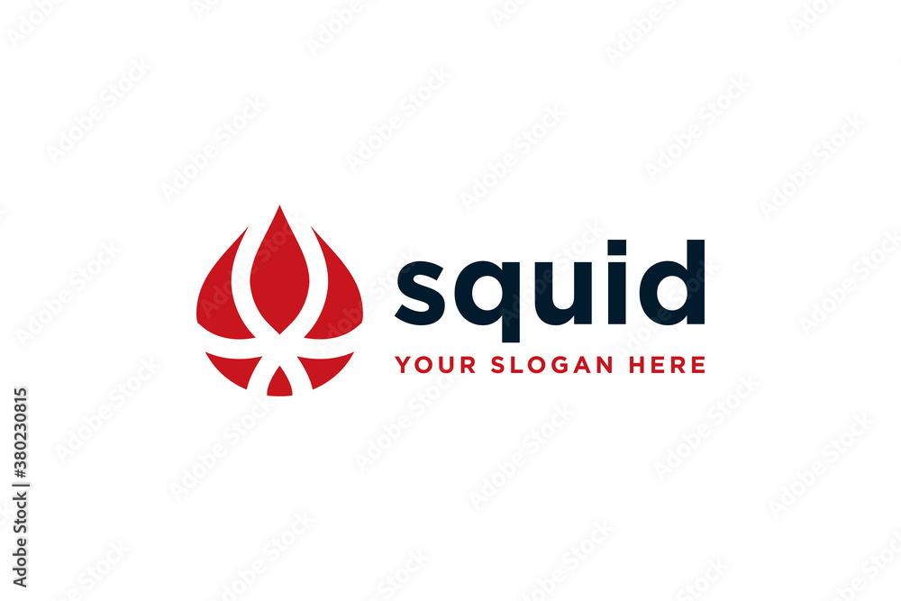 creative squid logo design vector creative squid logo design vector