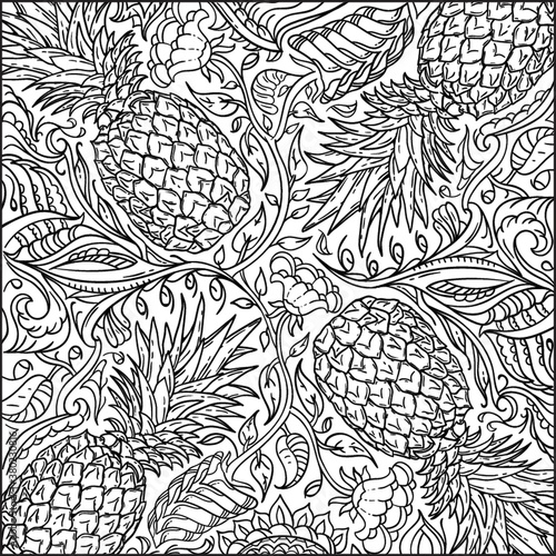 Intricate pineapple design