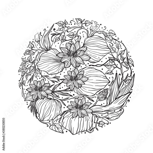 Intricate floral design