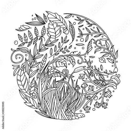 Intricate leaves design