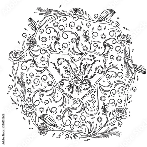 Intricate floral design