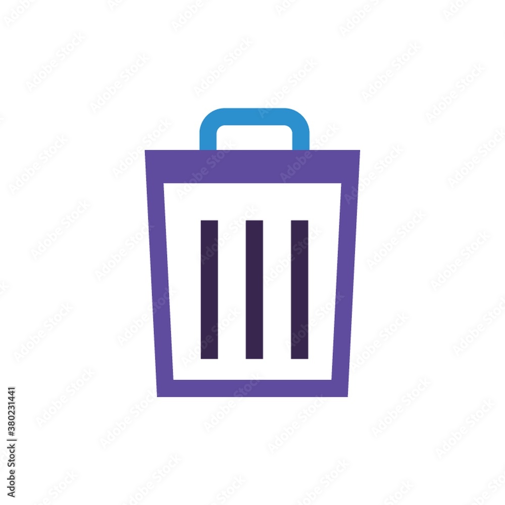 Trash can vector illustration