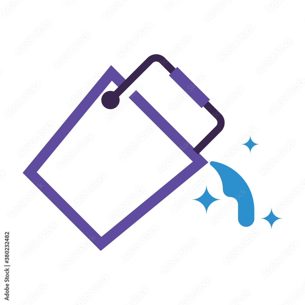 Bucket of water vector illustration Bucket of water vector illustration