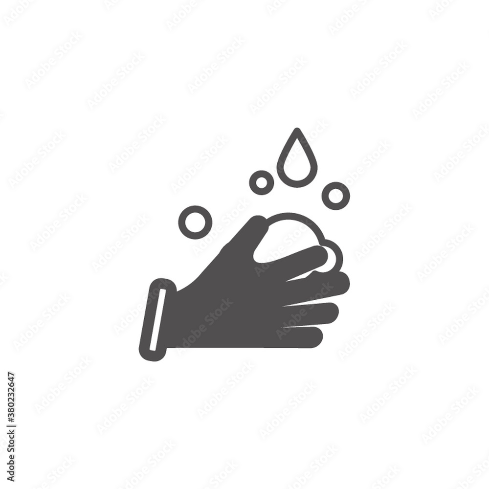 Hand wash icon vector illustration Hand wash icon vector illustration