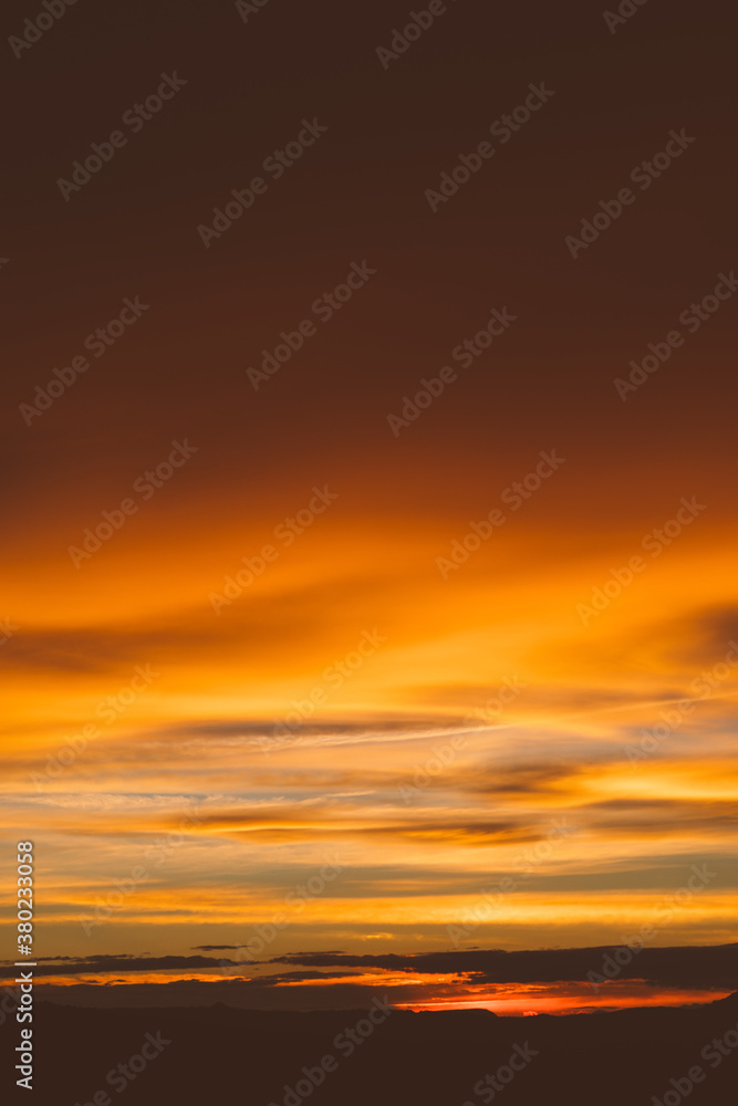 Sunset at cloudy sky. Sunset at cloudy sky.