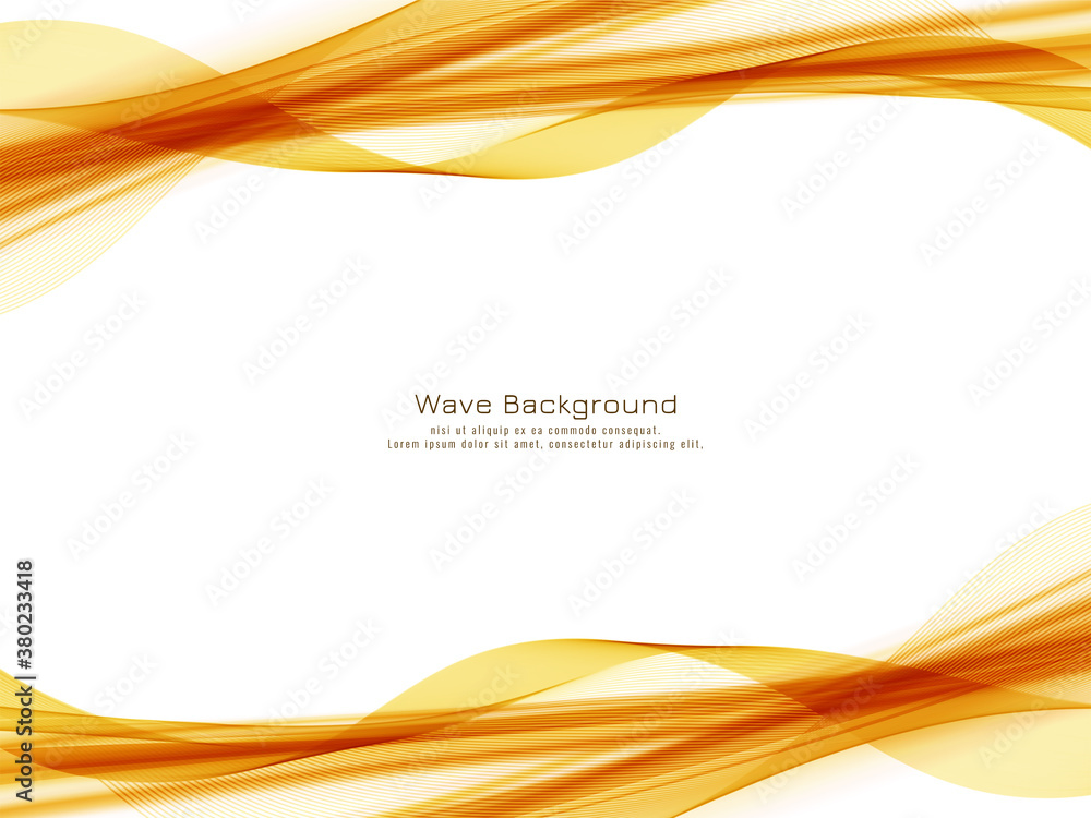 Abstract yellow wave design background Abstract yellow wave design background