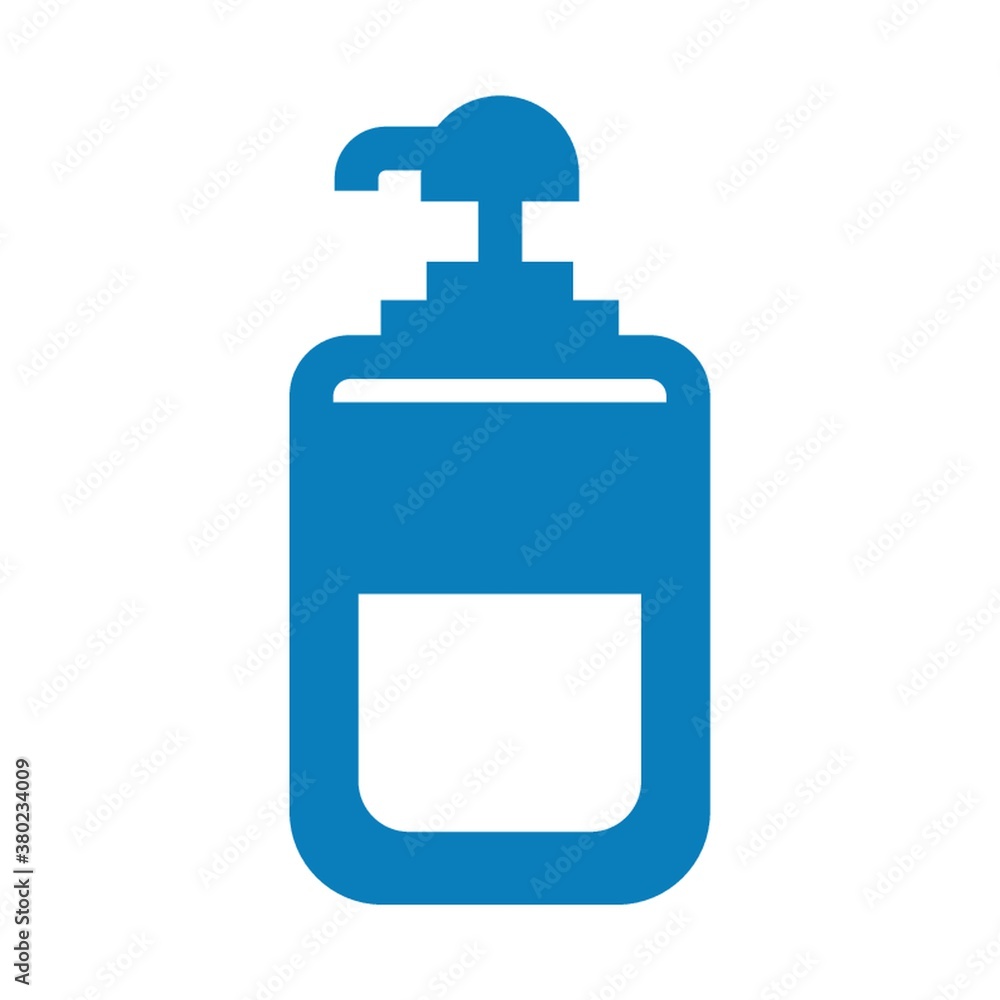 Blue soap dispenser vector illustration Blue soap dispenser vector illustration