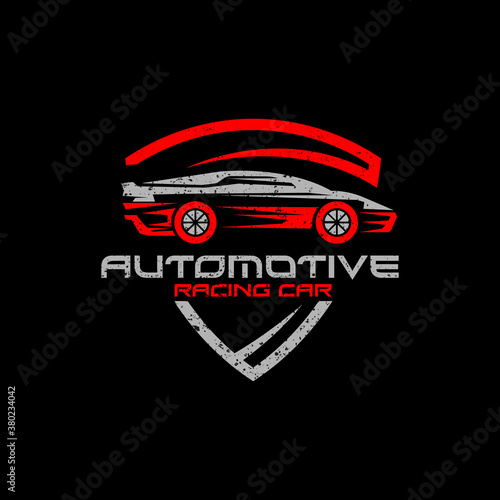 Repair car logo with rustic badge design, best for your automotive company logo brand