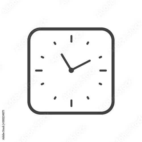 Square clock icon