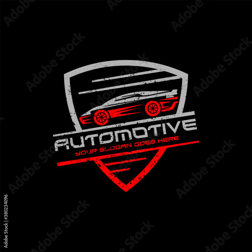 Automotive Repair car logo with rustic badge design, best for your automotive company logo brand