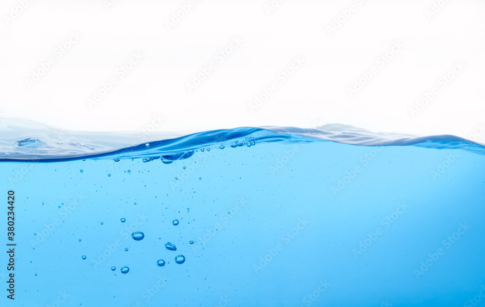 Blue water wave isolated on white background Blue water wave isolated on white background