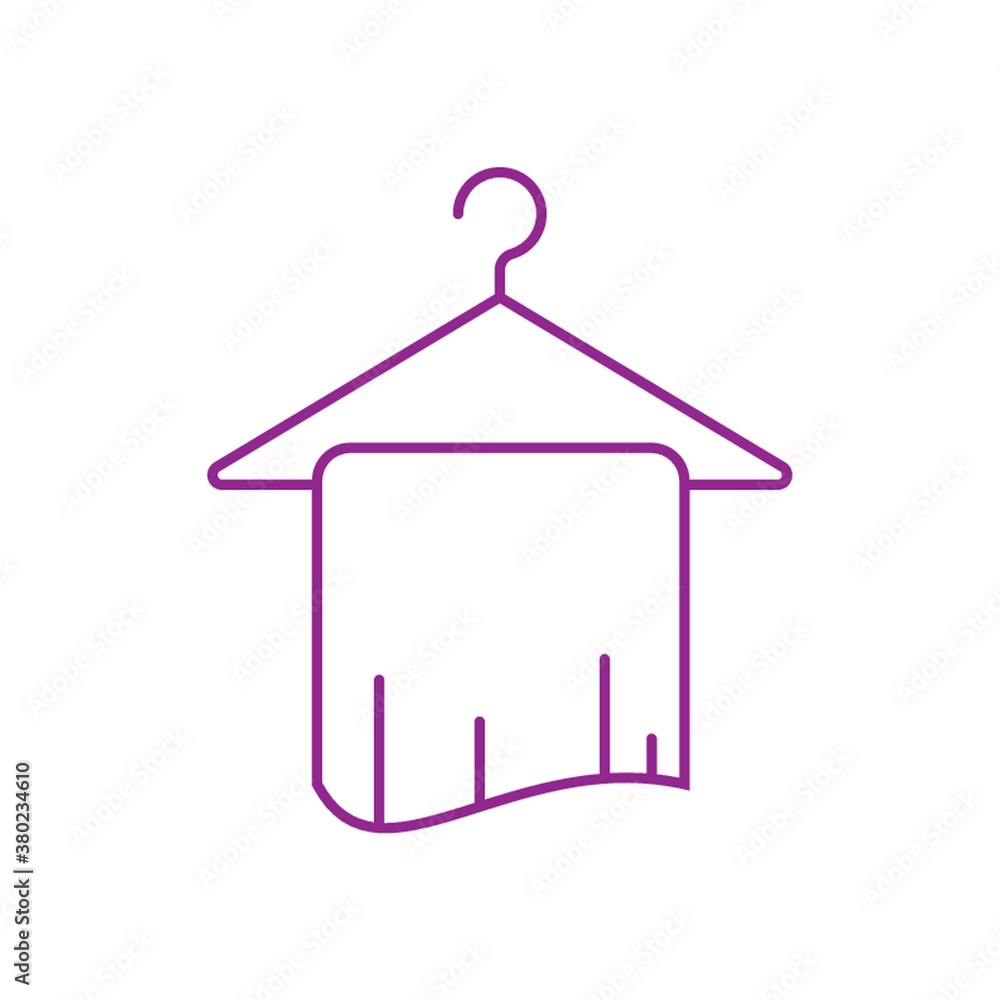 Jand towel and hanger Jand towel and hanger