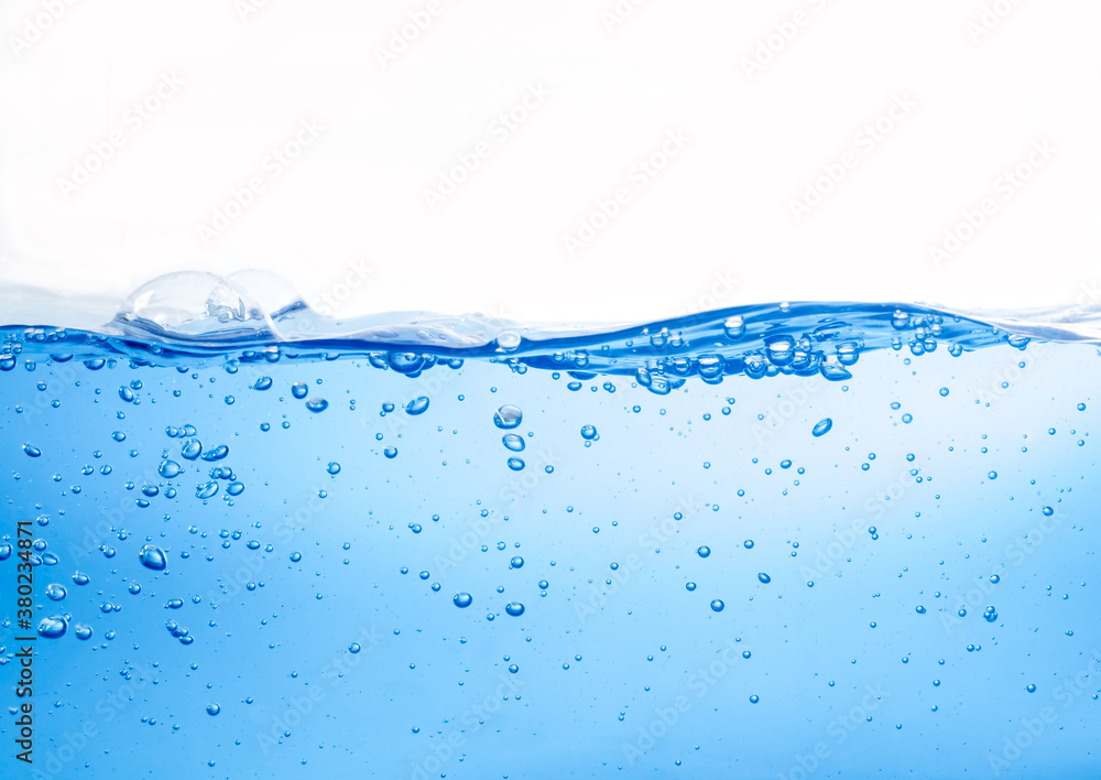 Blue water wave isolated on white background Blue water wave isolated on white background