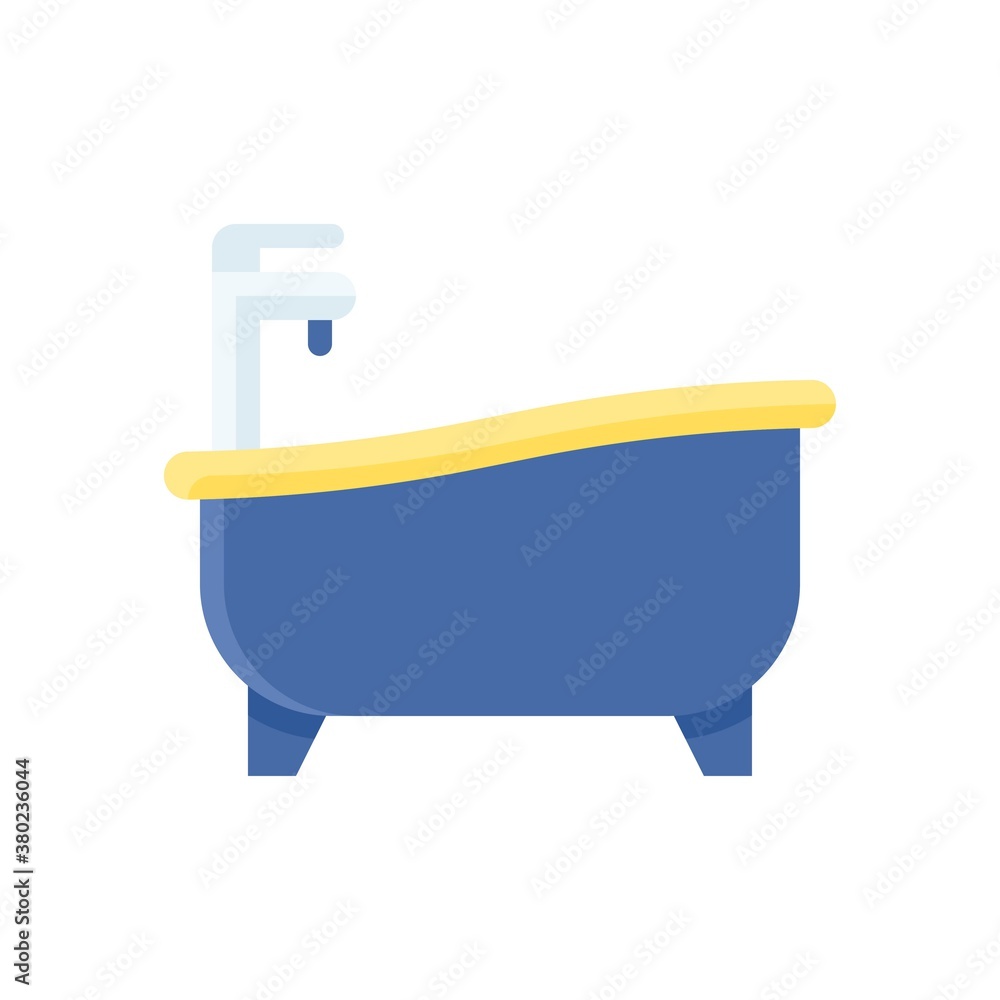 plumber icons related bathtub with valve faucet or shower vector in flat style, plumber icons related bathtub with valve faucet or shower vector in flat style,