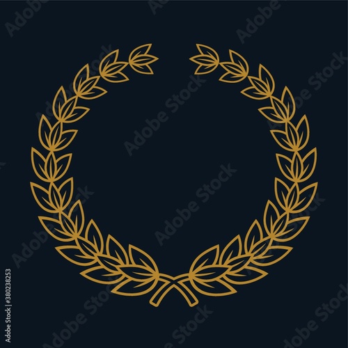 Laurel wreath set.