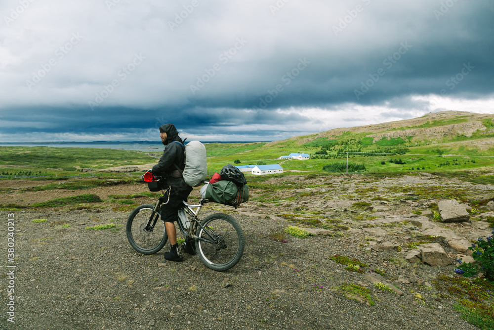 Biker in a Nature Scenery Biker in a Nature Scenery
