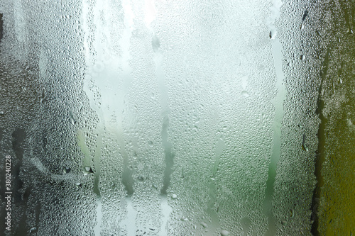 Rain drops on window glasses
