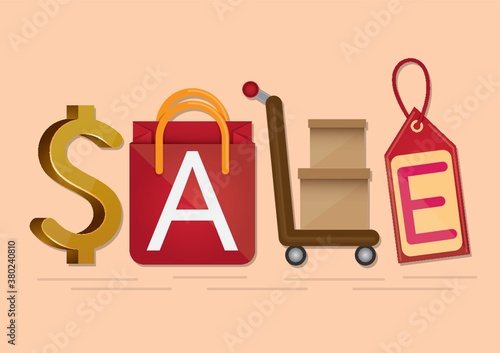 sale lettering design
