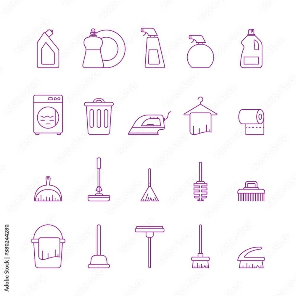 collection of cleaning icons collection of cleaning icons