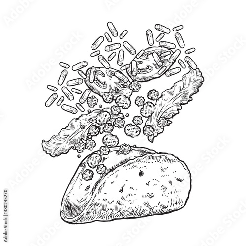 tossed taco