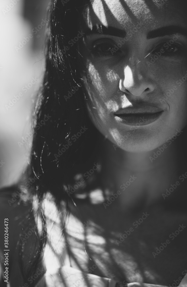 closeup of beautiful woman closeup of beautiful woman