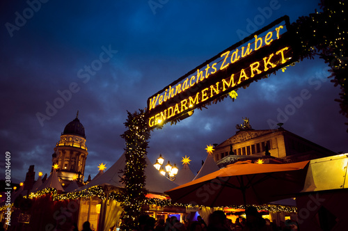 Berlin, Germany - Berlin, Germany - Christmas market in the night