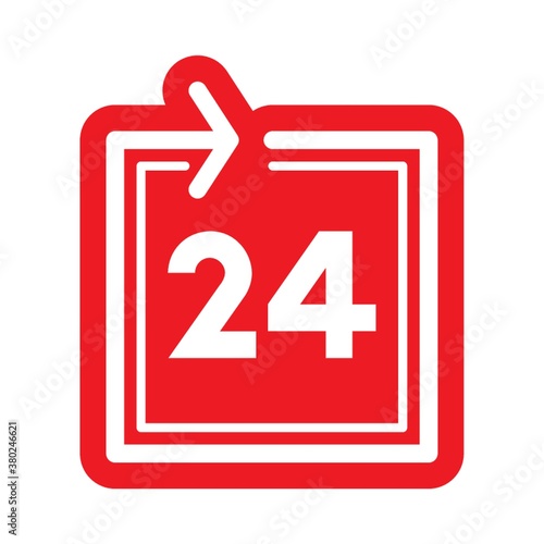 24 hours icon