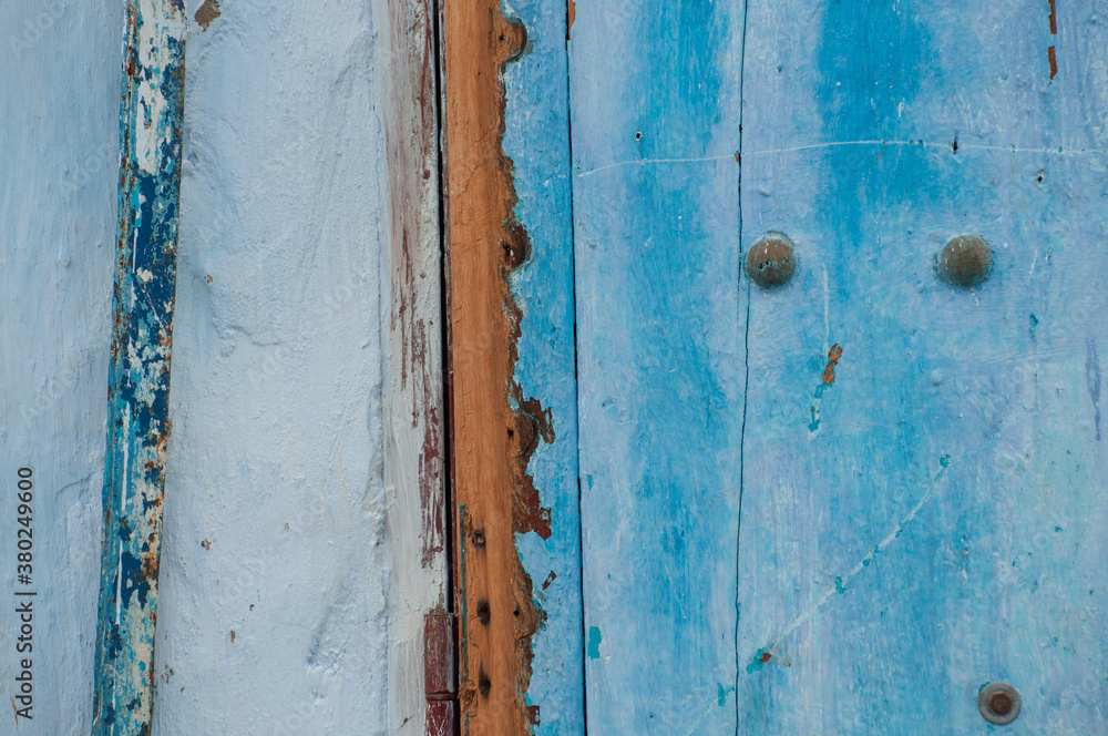 Chefchaouen blue door detail Chefchaouen blue door detail