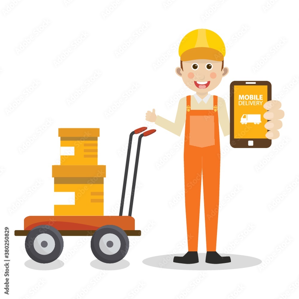 mobile delivery concept mobile delivery concept