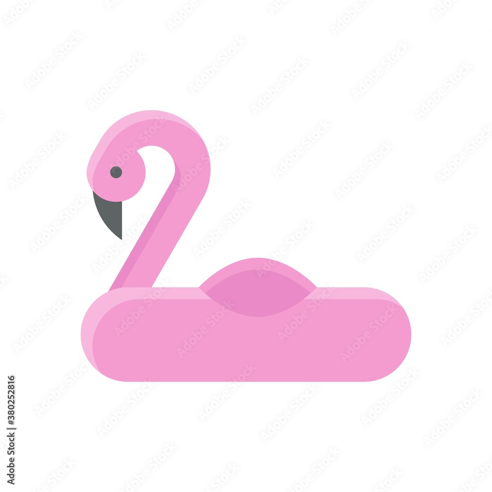 summer holiday related flamingo or duck for summer vector in flat style, summer holiday related flamingo or duck for summer vector in flat style,