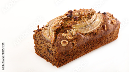 rustic banana bread with nuts