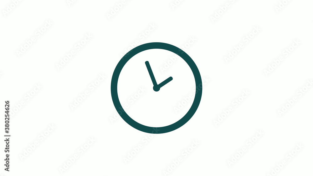 Amazing cyan dark circle 12 hours clock icon without trick,12 hours clock icon on white background Amazing cyan dark circle 12 hours clock icon without trick,12 hours clock icon on white background