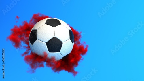 Football Red Smoke